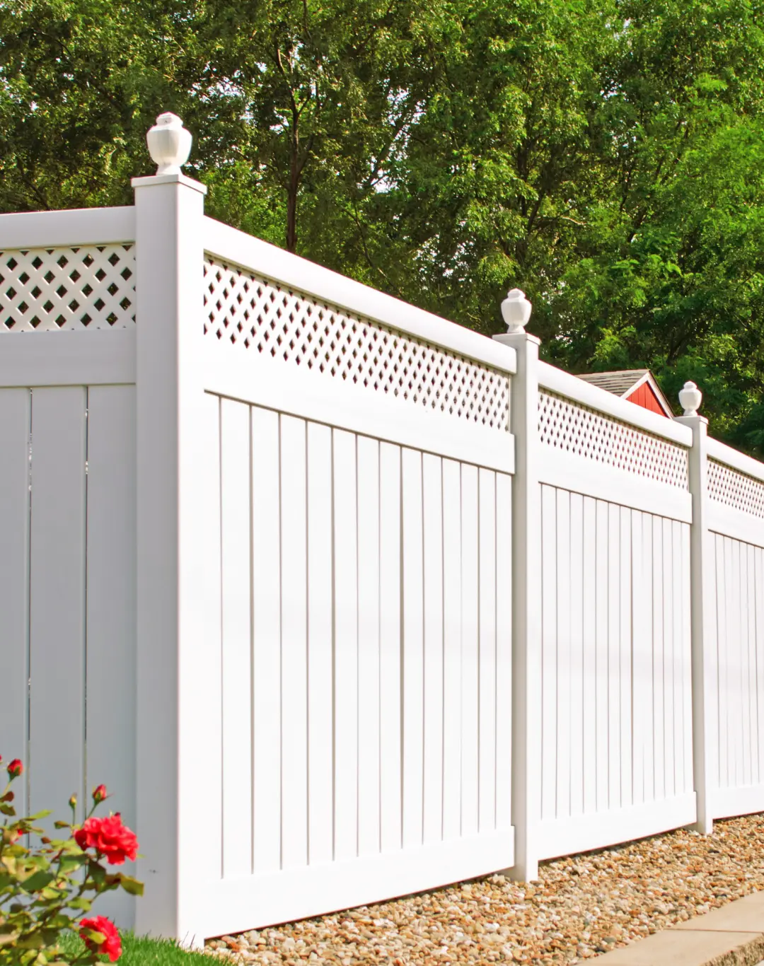 Clean vinyl fence